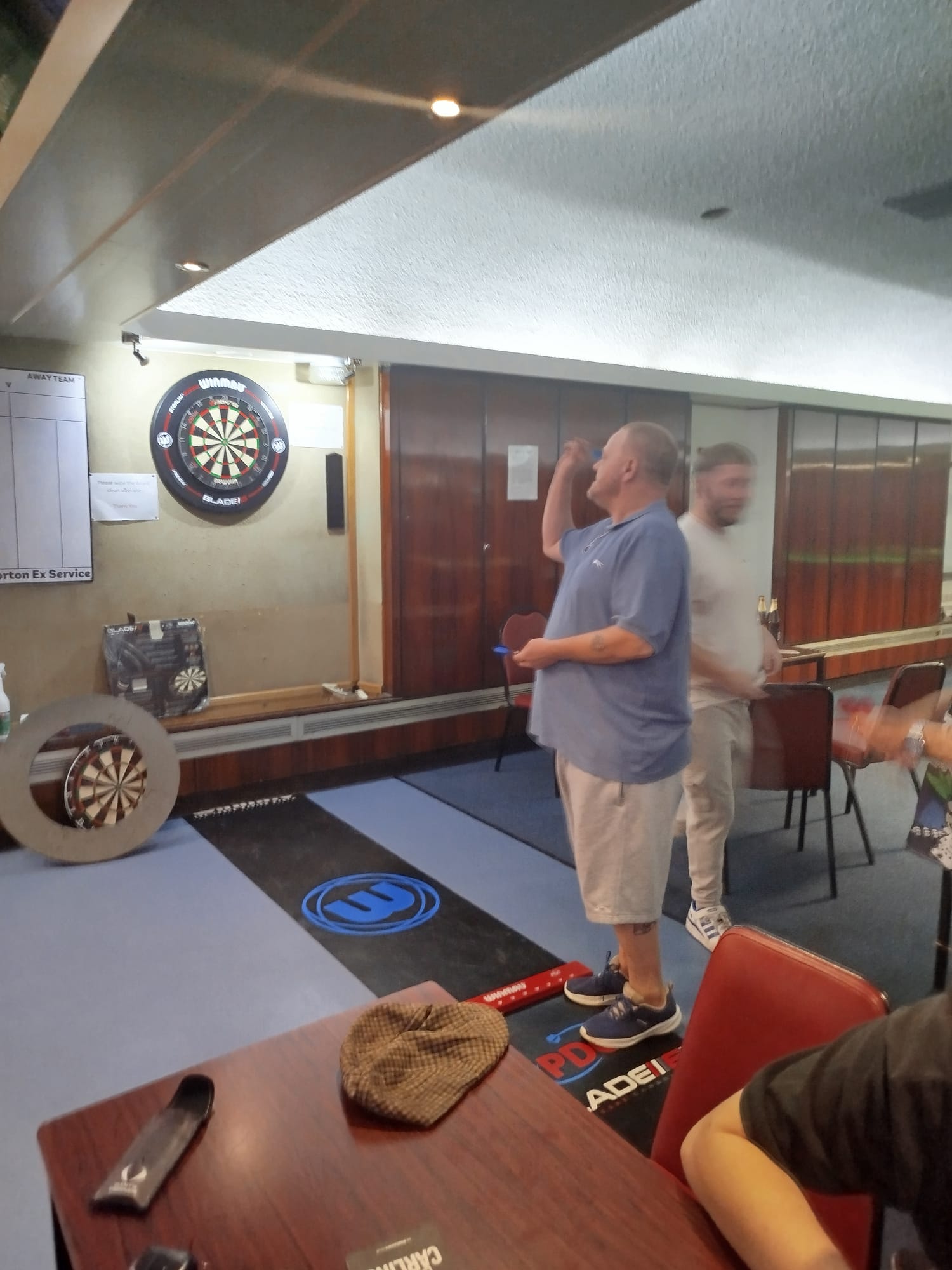 Playing darts